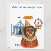 Personnaliser : Chester le clown chimpanzé