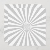 Carte Personnaliser classique Grey Burst Roue de rotatio (Devant / Derrière)