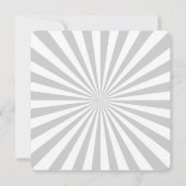 Carte Personnaliser classique Grey Burst Roue de rotatio (Dos)
