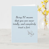 Carte Personnaliser d'âge Anniversaire Faire confiance à (Fleur jaune)