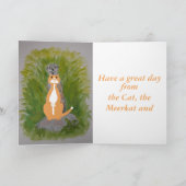 Carte Personnaliser d'anniversaire de Meerkat et Mere Ca (Intérieur)