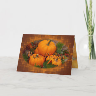 Carte Personnaliser de citrouilles et de feuilles
