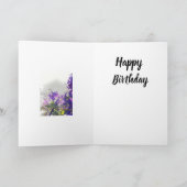 Carte Personnaliser de fleur de clématite de joyeux (Intérieur)