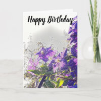 Personnaliser de fleur de clématite de joyeux