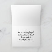 Carte Personnaliser de la licence d'études supérieures N (Intérieur)