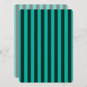 Carte Personnaliser des rayures verticales turquoise ! (Devant / Derrière)