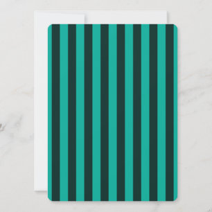 Carte Personnaliser des rayures verticales turquoise !