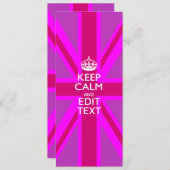 Carte Personnaliser du calme Modifier le texte sur l'uni (Devant / Derrière)