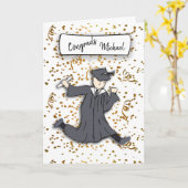 Carte Personnaliser Félicitations Diplômé (Fleur jaune)