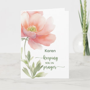 Carte Personnaliser Garder Votre Eau de Prière Aquarelle