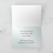 Carte Personnaliser "Joyeuse fête des mères" Photo Rose (Intérieur)