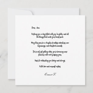 Carte Personnaliser Joyeux Anniversaire Étincelle rose O