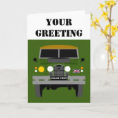 CARTE PERSONNALISER LA ROUTE TERRESTRE DE L'ARMÉE BRITAN (Fleur jaune)