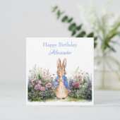 Carte Personnaliser le nom de l'enfant Anniversaire de P (Debout devant)