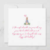 Carte Personnaliser le nom de l'enfant Pierre 1er annive (Dos)