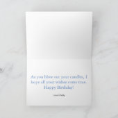 Carte Personnaliser le standard "Joyeux anniversaire" (Intérieur)