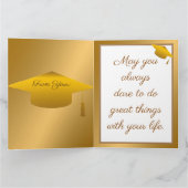 Carte Personnaliser moderne simple Or (Intérieur)