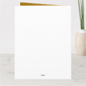 Carte Personnaliser moderne simple Or (Dos)