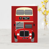 Carte Personnaliser Old Southampton Double Decker Bus (Fleur jaune)