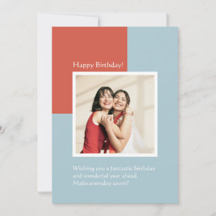 Carte Personnaliser photo & textes 2 couleurs meilleur a