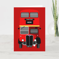 Personnaliser Red London Double Decker Bus Anniver