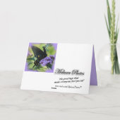 Carte Personnaliser secrète de la soeur Toilettes-Bfly (Dos)