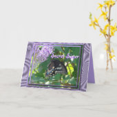 Carte Personnaliser secrète de la soeur Toilettes-Bfly (Fleur jaune)