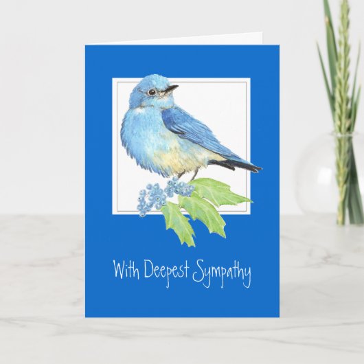 Carte Personnaliser, Sympathie la plus profonde, oiseau (Devant)