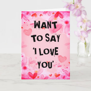 Carte Personnaliser VOULEZ DIRE ‘I LOVE YOU' Valentines 
