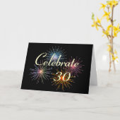 Carte Personnalisez avec n'importe quelle année~Célébrez (Fleur jaune)