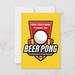 Carte Personnalisez Ce Logo De Bière Pong