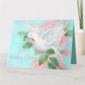 Carte Personnalisez grande colombe "Joyeuses Pâques" (Devant)