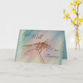 Carte Personnalité du Tourgonfly Get Well (Fleur jaune)
