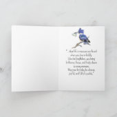 Carte Personnalité Kingfisher Anniversaire Amusant Oisea (Intérieur)