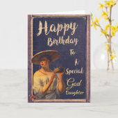 Carte Personnalité spéciale de Goddaughter (Fleur jaune)