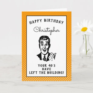 Carte Personnalized 50th Birthday Over The Hill Funny