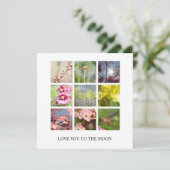 Carte Personnalized Text and Photo Collage (Debout devant)