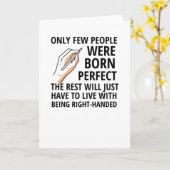 Carte Personne à main gauche donne fière Hander à gauche (Fleur jaune)