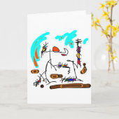 Carte personne abstraite (Fleur jaune)