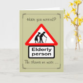 Carte Personne âgée Xing Anniversaire (Fleur jaune)