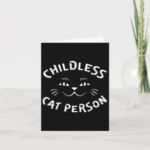 Carte Personne chatte sans enfant