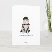Carte Personne de chat Funny Homme Anniversaire (Dos)