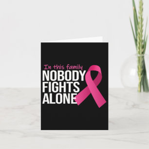 Carte Personne ne se bat seul Conscience du cancer du se