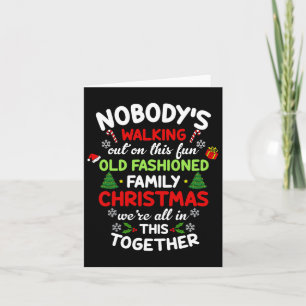Carte Personne ne sort de ce Noël à l'ancienne