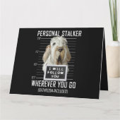 Carte Personnel Stalker Chien Spinone Italiano Je Follo (Dos)