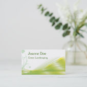 Carte personnelle de aménagement verte (Debout devant)