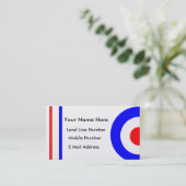 Carte personnelle de contact de rétro scooter de (Debout devant)