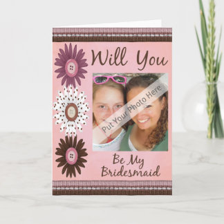 Carte personnelle de Will You Be My Bridesmaid