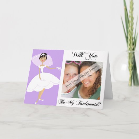 Carte personnelle de Will You Be My Bridesmaid (Devant)