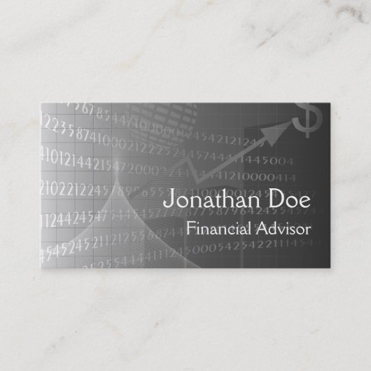 Carte personnelle du conseiller financier (Devant)